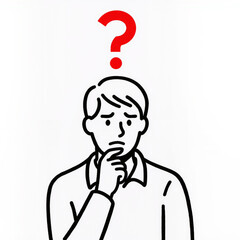 man with question mark