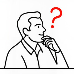 man with question mark