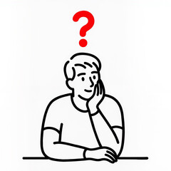 man with question mark