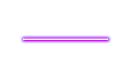 Glowing Neon Pink Line on Transparent Background – Futuristic Light Effect PNG