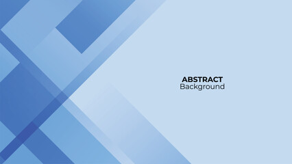 Modern Abstract Blue Geometric Background. Overlapping Triangle, Circle, and Square Shapes with Smooth Gradient Technology Pattern Design.