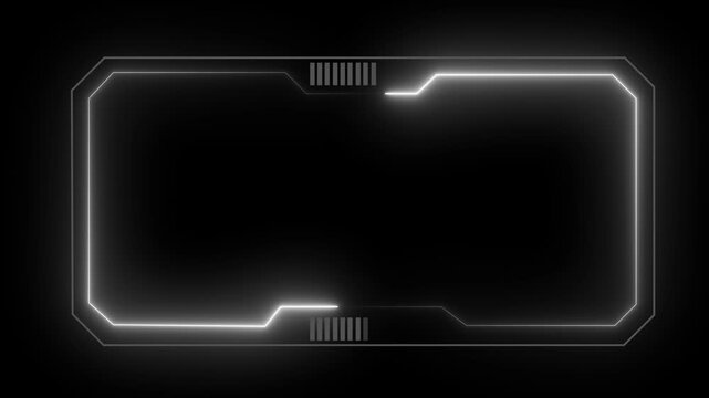 Hud Frame Digital Technology Sci-fi Frame Interface. HUD template. Frame HUD element. Futuristic viewfinder of future. interface data display screen. Artificial intelligent.technology sci fi frame hud
