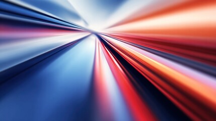 Red And Blue Dynamic Light Abstract Background For Sci - fi Design, Speed - themed Visual, Futuristic Scene, Digital Art Material
