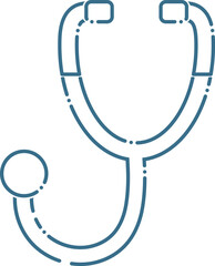 聴診器のイラスト（医療・健康診断・看護・医者・医療機器）