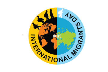 International Migrants Day Globe Vector Illustration