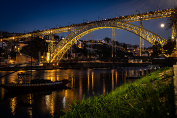 Dom Bridge And Douro River