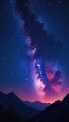 Vibrant Constellation in Night Sky Astrology, Astronomy, and Spiritual Themes