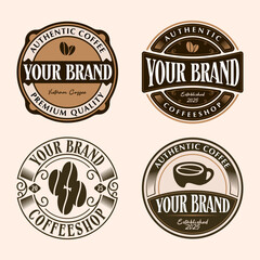 Fototapeta premium Coffee Shop Logo Vintage.eps