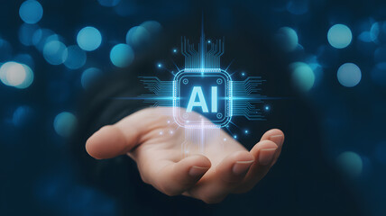 hand touching virtual screen