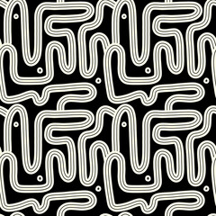 Basic Geometric hand drawn abstract patterns for backgrounds, prints, backdrops, clothing, fashion, textiles and design © Zunaira