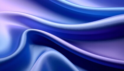 Beautiful Gradient Blue and Purple Silky Fabric Draping, Abstract Soft Wave Texture Background
