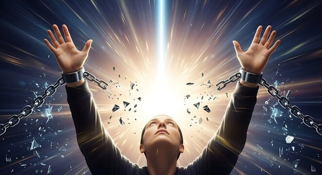 Breaking Free - A Symbol of Liberation and Hope.