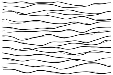 Wavy Line Bold Ink Texture