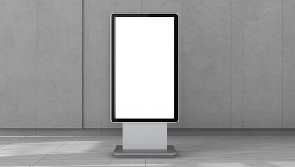 Blank Mock up Banner Stand Media Display Signage Indoor