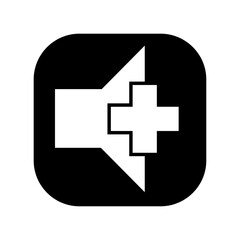 Button vector, clip art, and symbol. Flat design of  button concept and simple design