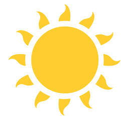 sun vector illustration icon 