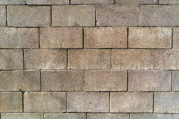 Concrete block wall background texture