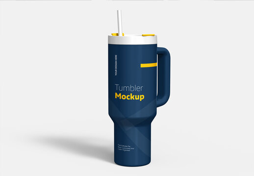 Editable Insulated Jumbo Tumbler Bottle Mockup