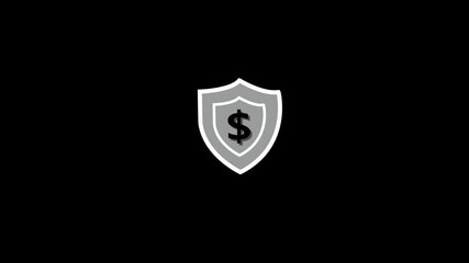 Cryptocurrency symbol glowing on futuristic shield with on dark background showcasing digital security, blockchain technology, and finance protection for ultimate digital shield. - Powered by Adobe