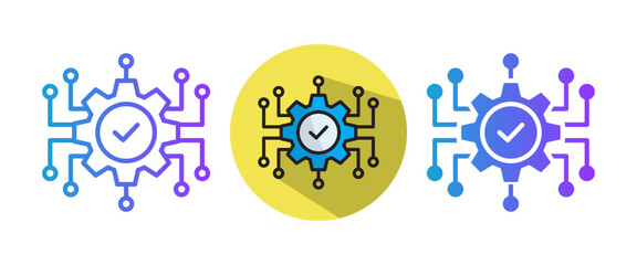 Digitalization multiple icon