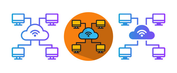 Internet Connection multiple icon