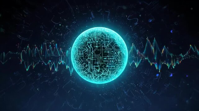Quantum Computing Qubit Core Animation