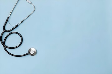 stethoscope on white background