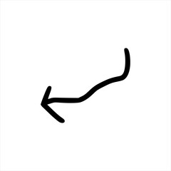 arrow doodle handrawn vector