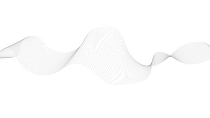Abstract black lines wave curve motion on white background. Thin wavy line abstract background. 