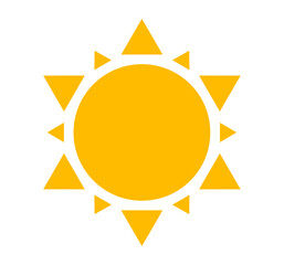 sun vector illustration icon . weather sun 