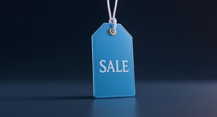 Sale Tag Hanging with White Rope