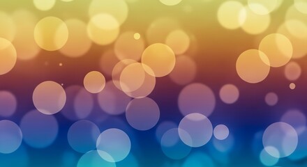Abstract bokeh lights gradient background with soft focus circles