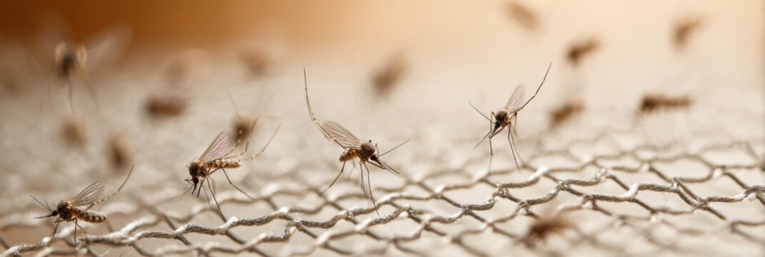 High-Quality Mosquito Insect Net Close-Up for Home Pest Prevention and Tick Safety Modern Household Defense Content for Family Marketing Campaigns