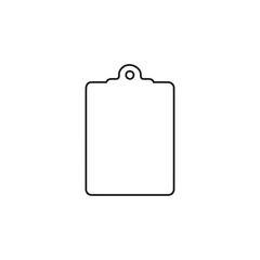 Vector outline icon of clipboard