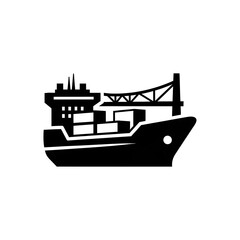 Obraz premium Cargo Ship Icon