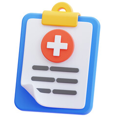 Fototapeta premium Medical report 3d icon