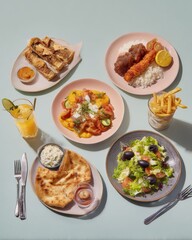 Modern Third-Culture Cuisine Plated with Authentic Fusion Dishes Premium Quality for Millennial Lifestyle Marketing and Social Media Campaigns
