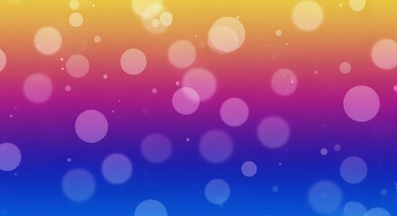 Obraz premium Vibrant gradient bokeh background with floating circles