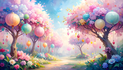 Magical Spring Garden