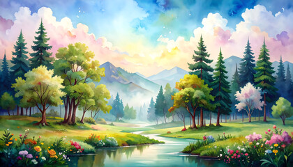 Serene Mountain Landscape