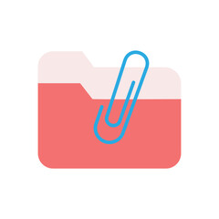 File Folder & Paperclip