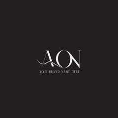 AON abstract letter logo design