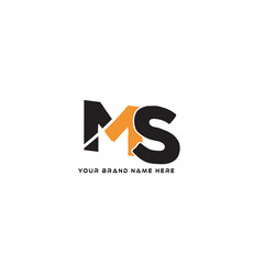 MS  letter design logo logotype icon concept