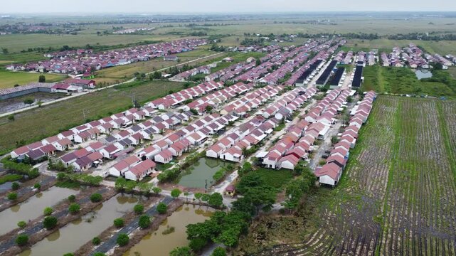 Agricultural areas converted into subsidized housing areas in Banjarmasin