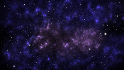 Dark Violet Purple Deep Space Star Background