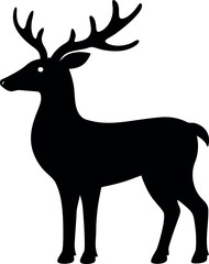 Elegant Reindeer Graphic for Holiday and Christmas Decoration
