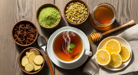 Natural Herbal Tea Ingredients for Wellness