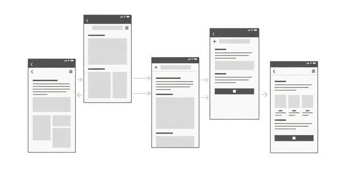 User flow diagram user interface design, user experience design, mobile app development process, website development process