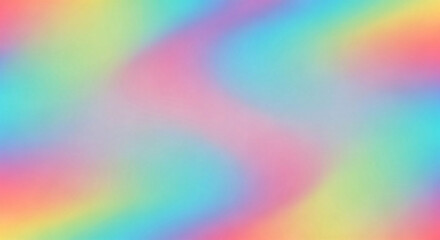 Obraz premium Abstract Rainbow Swirls of Pastel Colors Creating a Soft and Dreamy Blurred Gradient Background