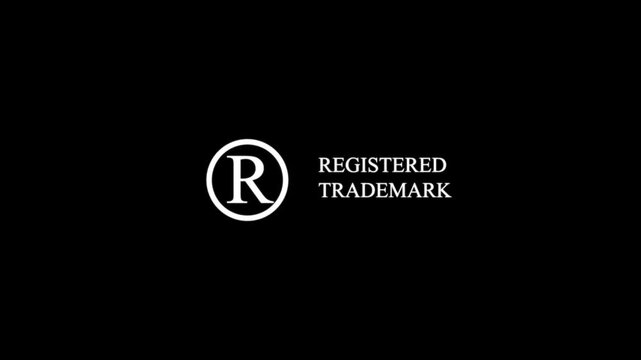 Registered Trademark Symbol R Icon Legal Protection Brand Identity Intellectual Property Ownership Business Law Concept